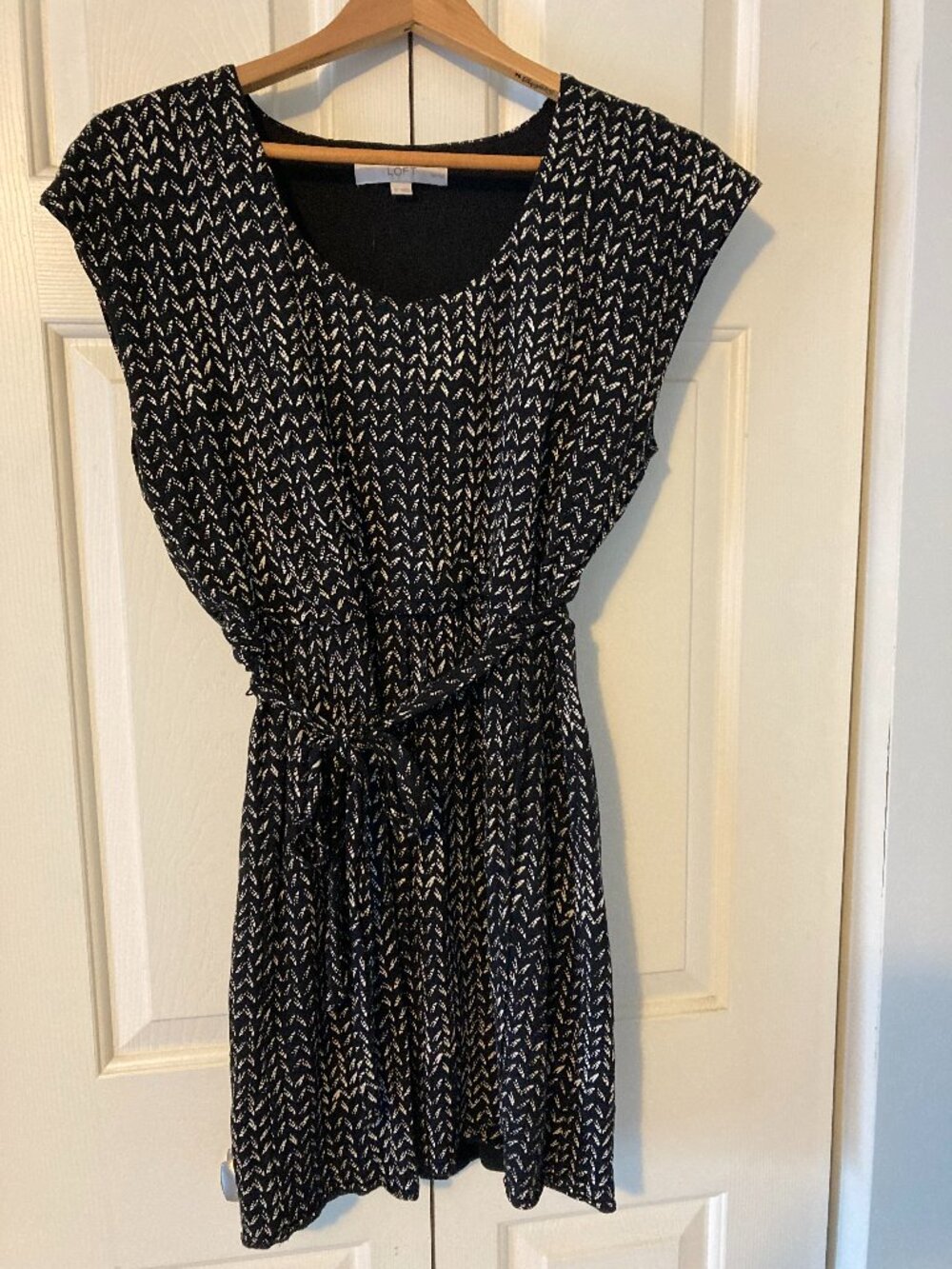 Loft faux-wrap tie-waist dress, SP